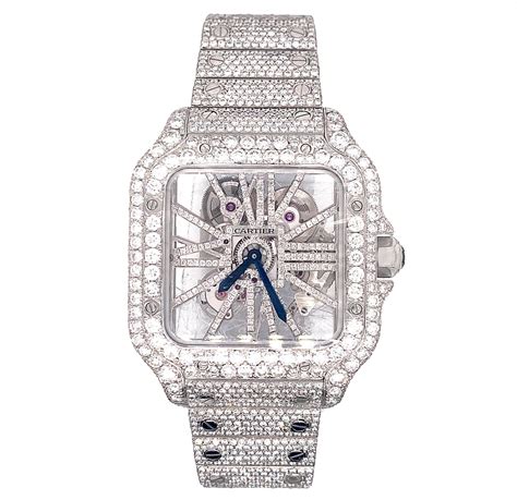 bust down cartier watch replica|cartier skeleton watch bust down.